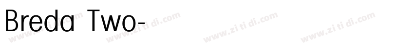Breda Two字体转换